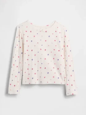 T-shirt z dzianiny typu pointelle dla niemowląt i Maluchów