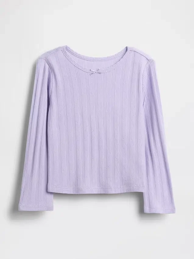 T-shirt z dzianiny typu pointelle dla niemowląt i Maluchów