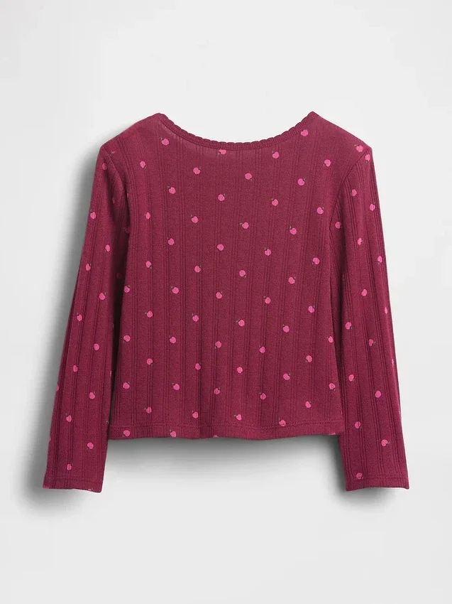 T-shirt z dzianiny typu pointelle dla niemowląt i Maluchów