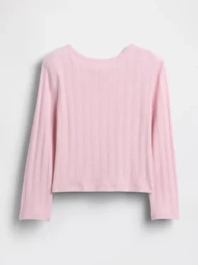 T-shirt z dzianiny typu pointelle dla niemowląt i Maluchów