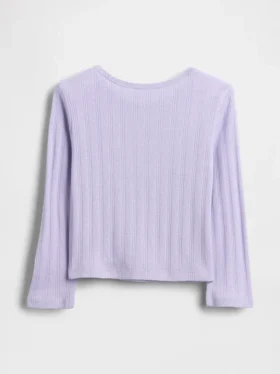 T-shirt z dzianiny typu pointelle dla niemowląt i Maluchów