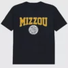 T-shirt z grafiką przedstawiającą herb Uniwersytetu Missouri