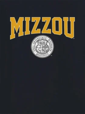 T-shirt z grafiką przedstawiającą herb Uniwersytetu Missouri