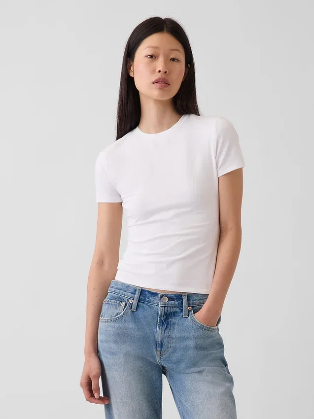 T-shirt z gęsto tkanego dżerseju