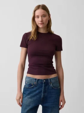 T-shirt z gęsto tkanego dżerseju