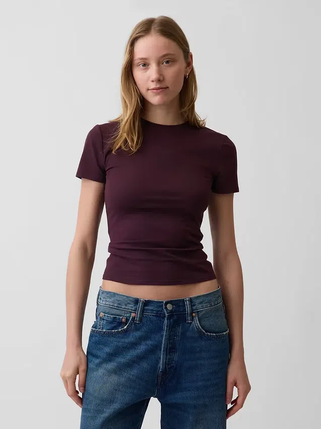 T-shirt z gęsto tkanego dżerseju