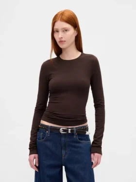 T-shirt z gęsto tkanego dżerseju