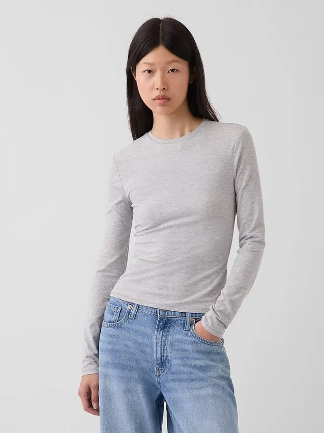 T-shirt z gęsto tkanego dżerseju