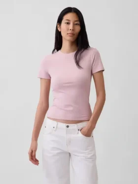 T-shirt z gęsto tkanego dżerseju