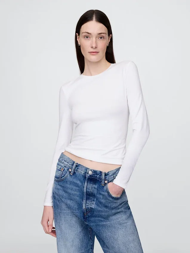 T-shirt z gęsto tkanego dżerseju