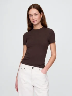 T-shirt z gęsto tkanego dżerseju