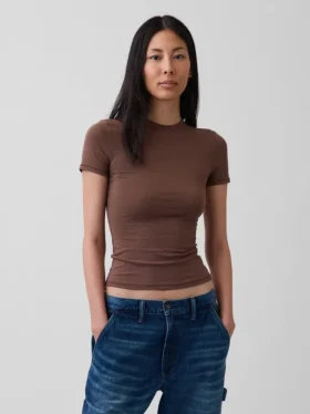 T-shirt z gęsto tkanego dżerseju