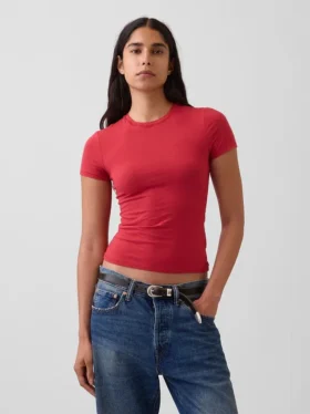 T-shirt z gęsto tkanego dżerseju