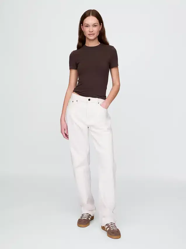 T-shirt z gęsto tkanego dżerseju