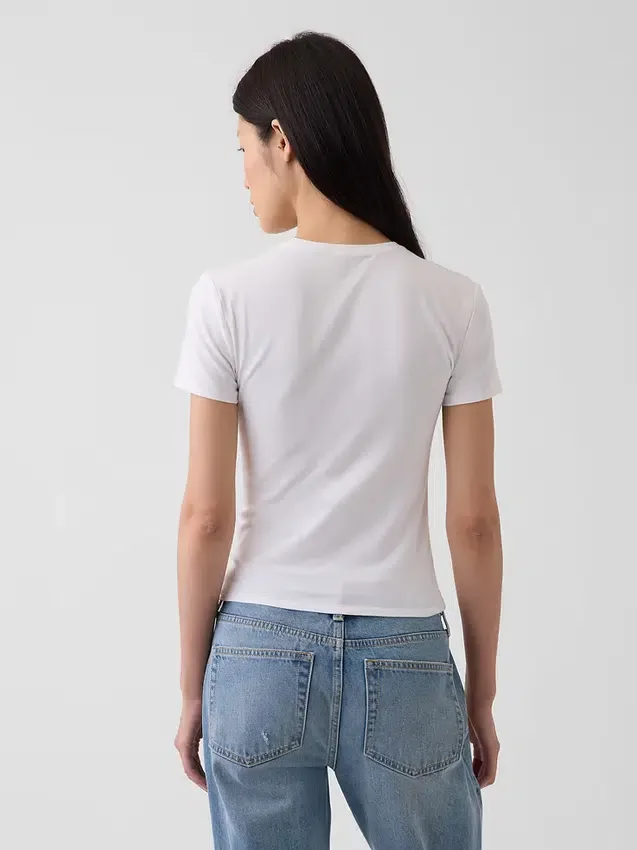 T-shirt z gęsto tkanego dżerseju