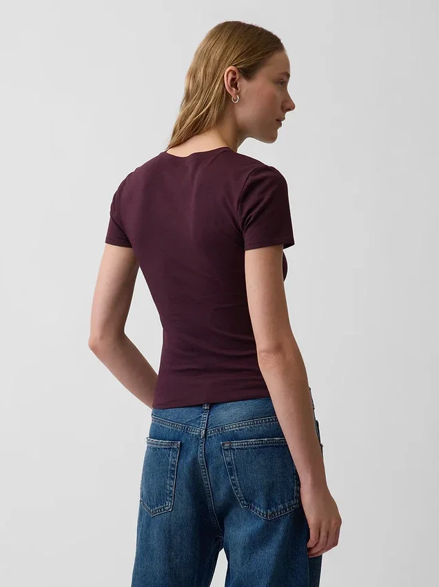 T-shirt z gęsto tkanego dżerseju