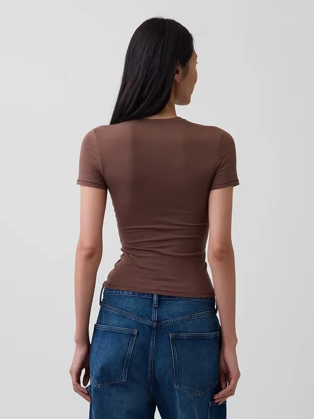 T-shirt z gęsto tkanego dżerseju