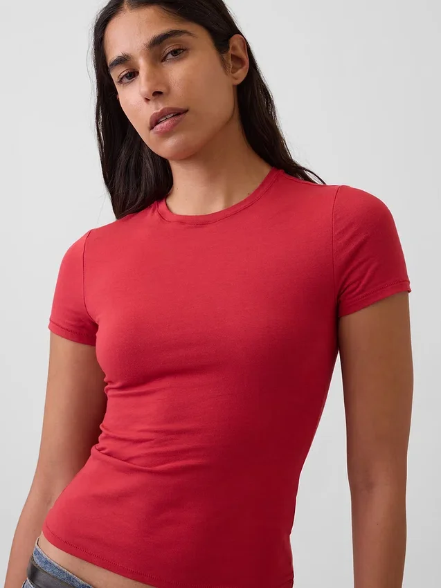 T-shirt z gęsto tkanego dżerseju