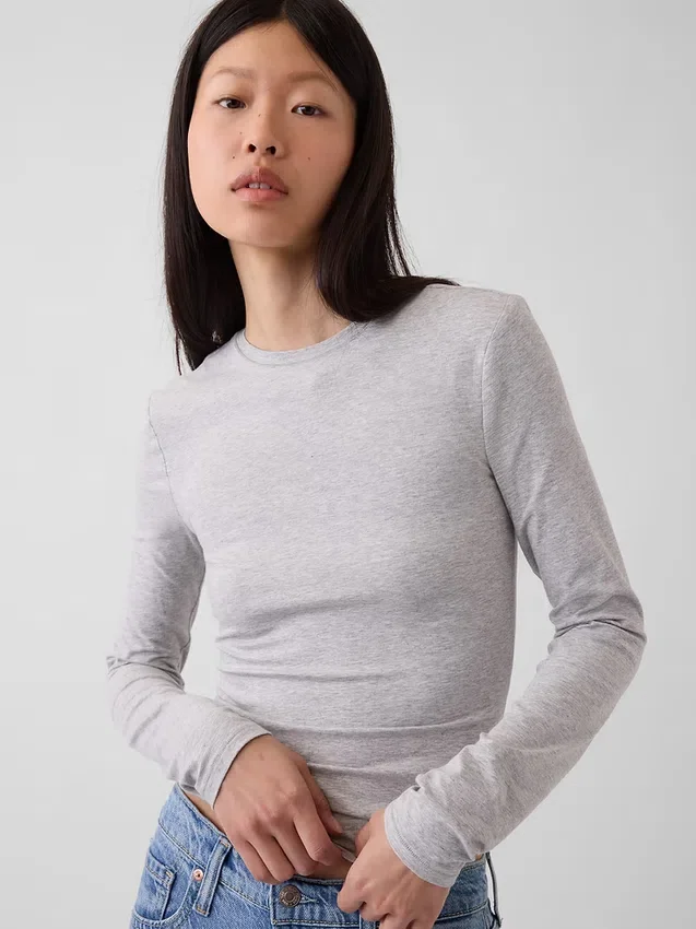 T-shirt z gęsto tkanego dżerseju
