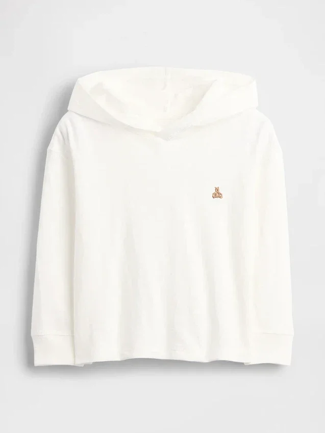 T-shirt z kapturem z bawełny organicznej dla niemowląt i Maluchów