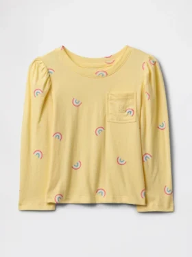 T-shirt z kieszenią dla niemowląt i Maluchów – model do łączenia z innymi ubraniami