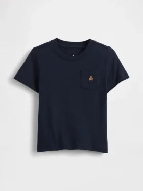 T-shirt z kieszenią dla niemowląt i Maluchów – model do łączenia z innymi ubraniami