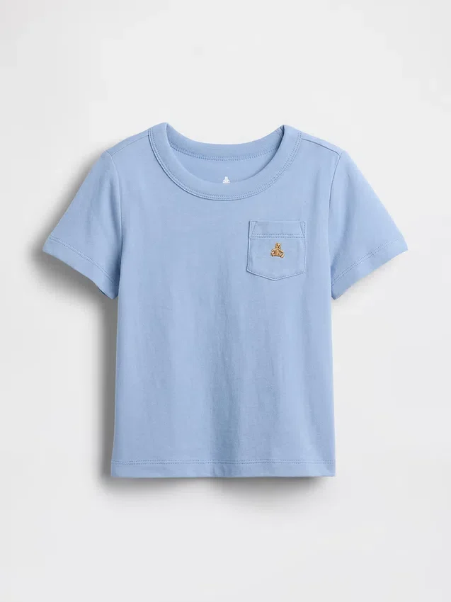 T-shirt z kieszenią dla niemowląt i Maluchów – model do łączenia z innymi ubraniami