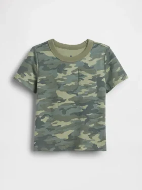 T-shirt z kieszenią dla niemowląt i Maluchów – model do łączenia z innymi ubraniami