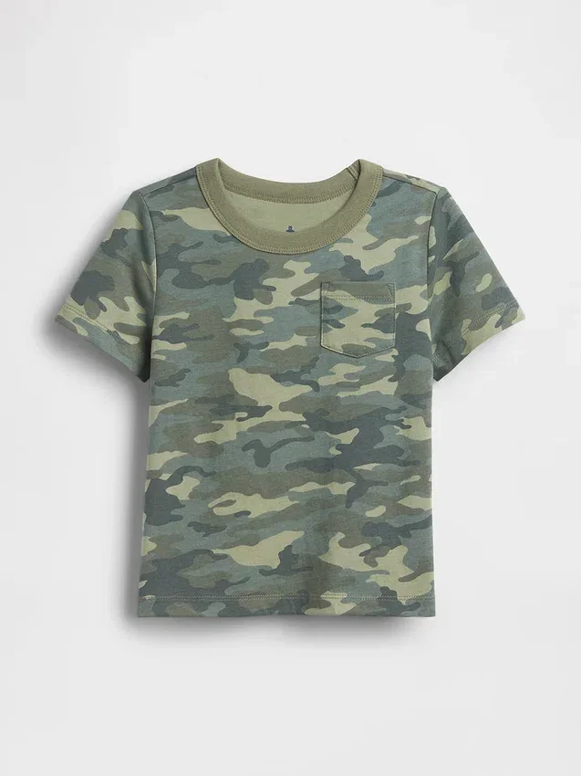 T-shirt z kieszenią dla niemowląt i Maluchów – model do łączenia z innymi ubraniami