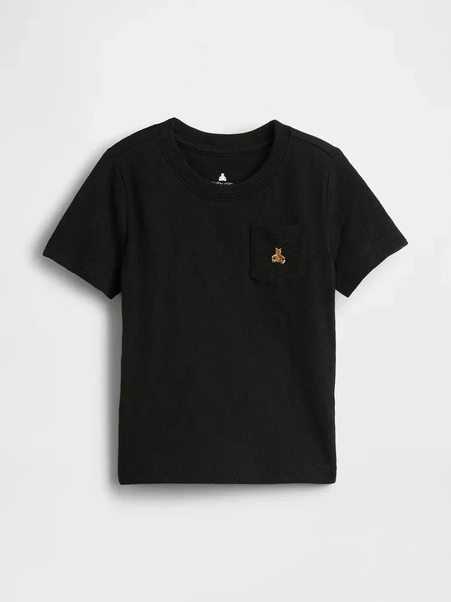 T-shirt z kieszenią dla niemowląt i Maluchów – model do łączenia z innymi ubraniami