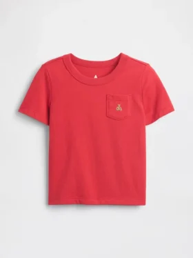 T-shirt z kieszenią dla niemowląt i Maluchów – model do łączenia z innymi ubraniami