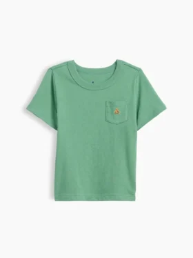 T-shirt z kieszenią dla niemowląt i Maluchów – model do łączenia z innymi ubraniami