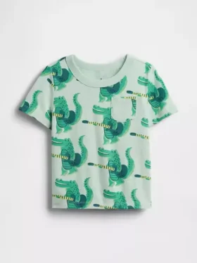 T-shirt z kieszenią dla niemowląt i Maluchów – model do łączenia z innymi ubraniami