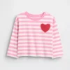 T-shirt z kieszonką w kształcie serca dla niemowląt i Maluchów – model „Mix & Match”