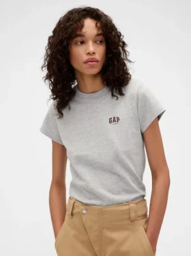 T-shirt z logo GAP × Victoria Beckham z bawełny organicznej