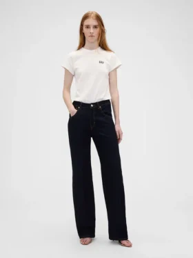 T-shirt z logo GAP × Victoria Beckham z bawełny organicznej