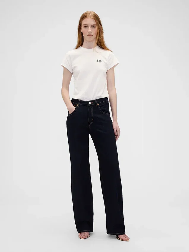 T-shirt z logo GAP × Victoria Beckham z bawełny organicznej