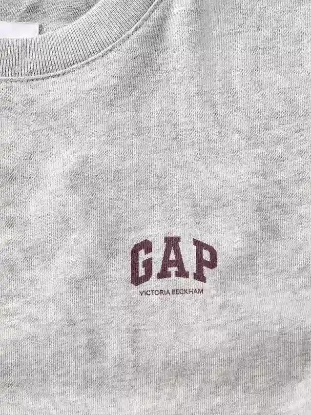 T-shirt z logo GAP × Victoria Beckham z bawełny organicznej