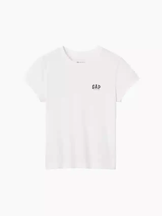 T-shirt z logo GAP × Victoria Beckham z bawełny organicznej