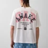T-shirt z luźnym logo GAP × Awake Ny