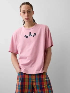T-shirt z luźnym logo GAP × Awake Ny