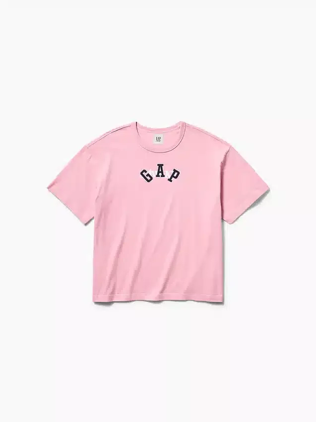 T-shirt z luźnym logo GAP × Awake Ny
