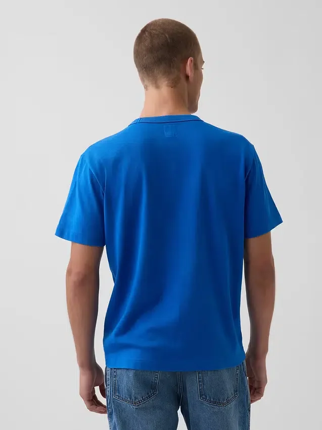 T-shirt z luźnym logo Get Blue