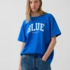 T-shirt z luźnym logo Get Blue