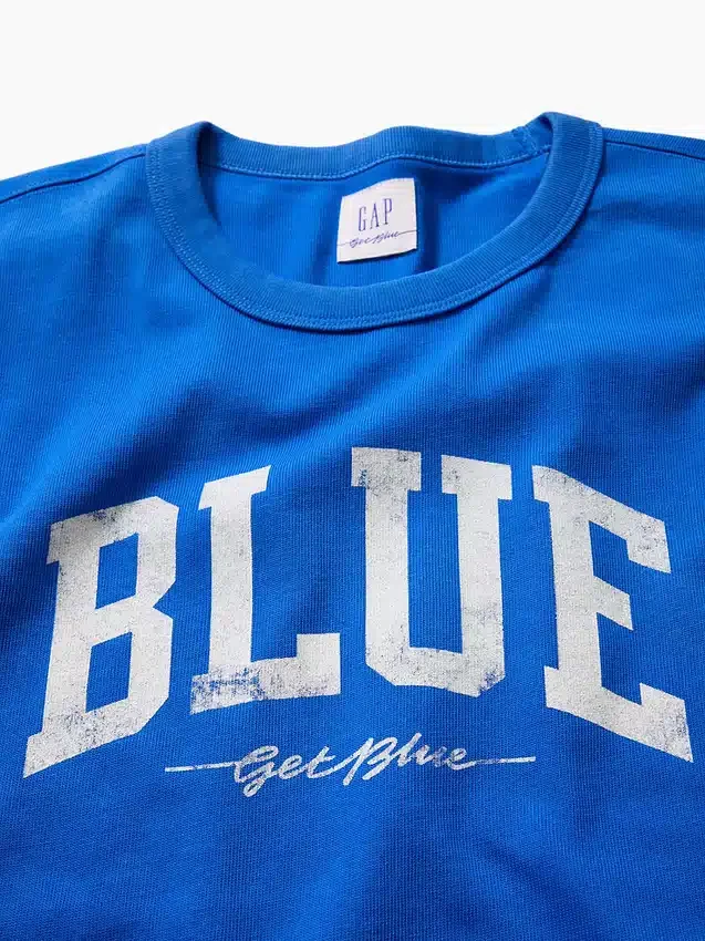 T-shirt z luźnym logo Get Blue