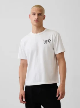 T-shirt z luźnym logo „I Heart NY”