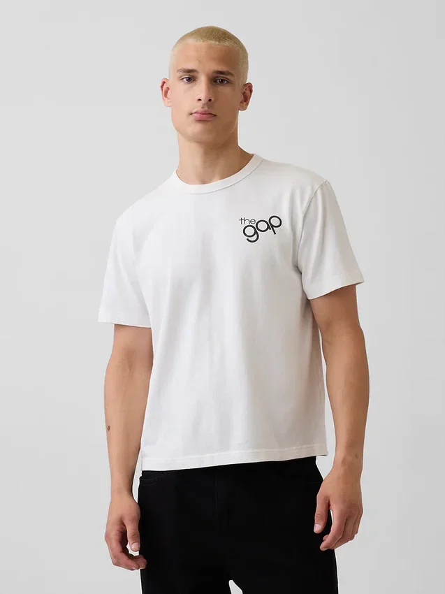 T-shirt z luźnym logo „I Heart NY”