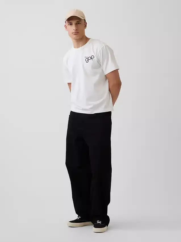 T-shirt z luźnym logo „I Heart NY”