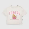 T-shirt z nadrukiem „Aurora” w stylu uniwersyteckim dla maluchów