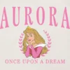 T-shirt z nadrukiem „Aurora” w stylu uniwersyteckim dla maluchów